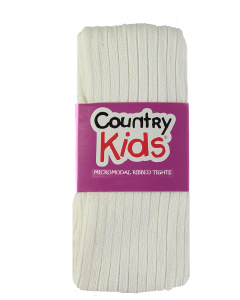 Micromodal Ribbed Tights - IVORY