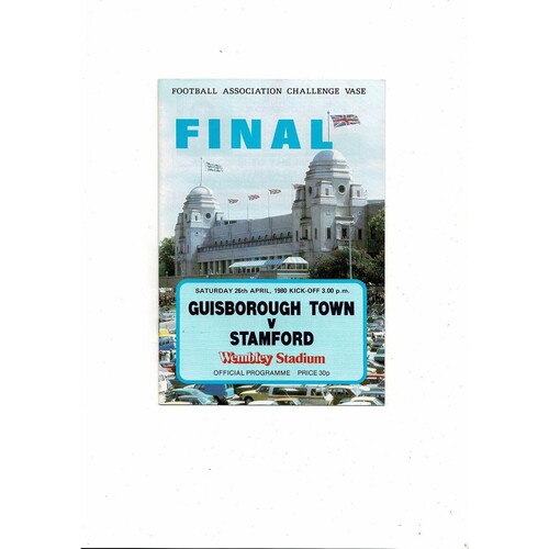 1980 Guisborough Town v Stamford FA Vase Final Football Programme