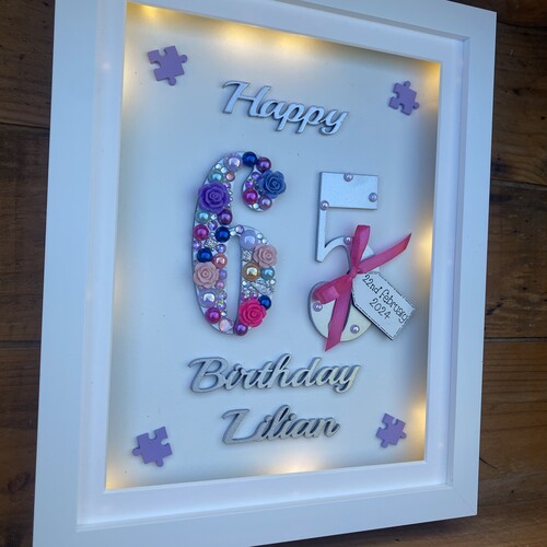 LED Happy Birthday Letter frame