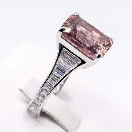 Moissanite stone on 925 Sterling Silver Ring