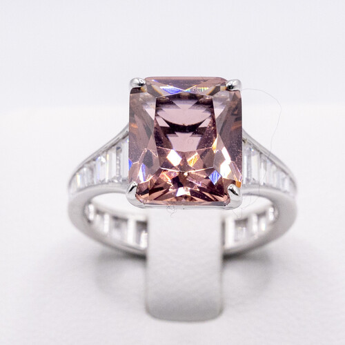 Moissanite stone on 925 Sterling Silver Ring