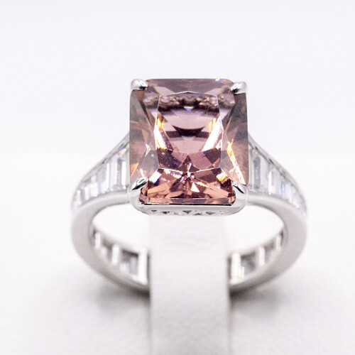 Moissanite stone on 925 Sterling Silver Ring