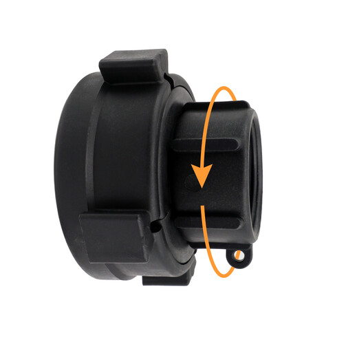 IBC S60x6 (2 inch) Female to (1.25 inch) BSP Female Swivel Buttress