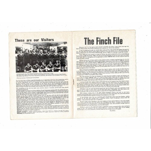 Crewe Alexandra v Scarborough FA Cup Football Programme 1977/78