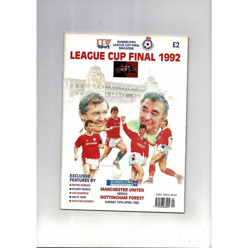 1992 Manchester United v Nottingham Forest League Cup Final TV Edition