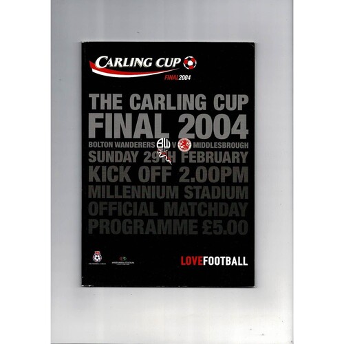 League Cup Final Football Programmes