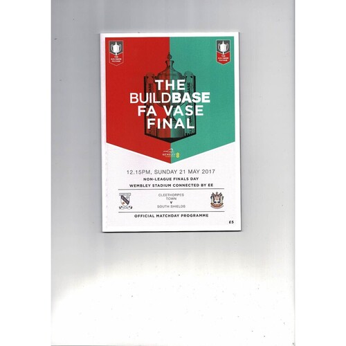 2017 Macclesfield Town v York City FA Trophy Final Double Football Programme