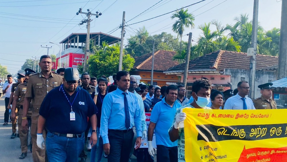 டெங்கு நோயை கட்டுப்படுத்த யாழில் விழிப்புணர்வு பேரணி