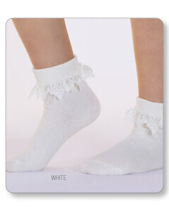 Butterfly Lace Sock - Ivory