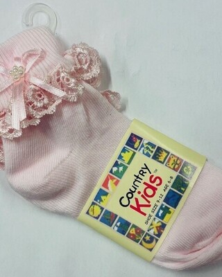 Venice Pearl Sock - Pink