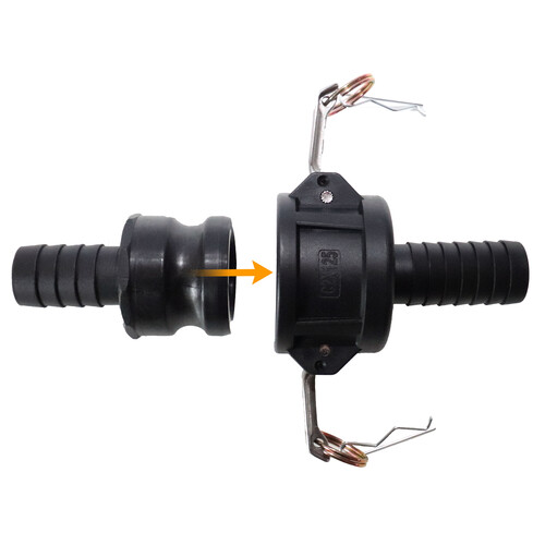 Combination Camlock Adapter with Camlock Coupler Hose Tail IBC garden hose