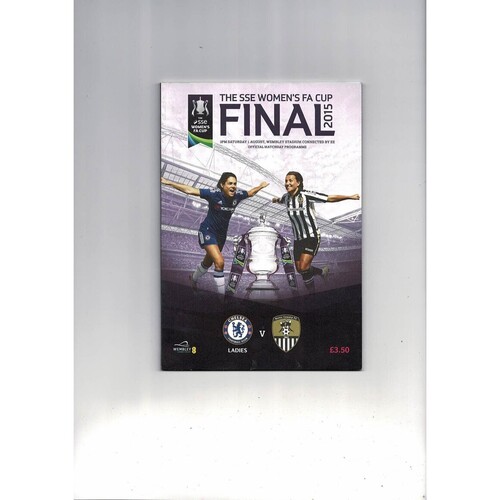 2015 Chelsea v Notts County Women's FA Cup FInal Football Programme