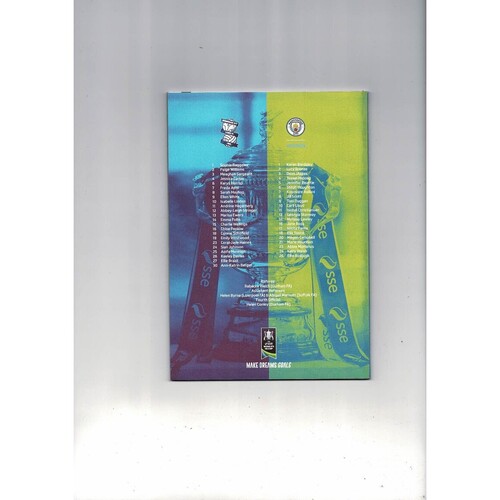 2017 Birmingham City v Manchester City Women's FA Cup FInal Football Programme