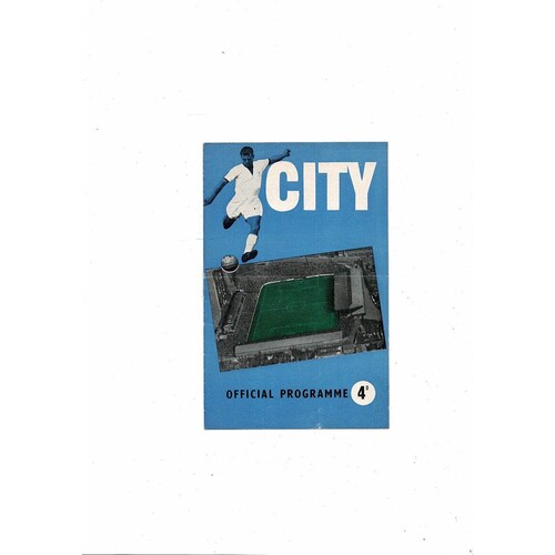 1959/60 Coventry City v Grimsby Town Football Programme