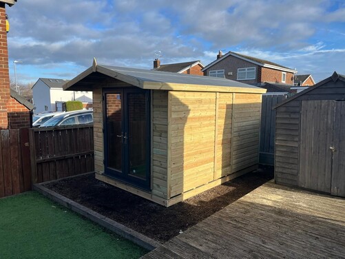 #PVC040 12x8 Apex Summer House