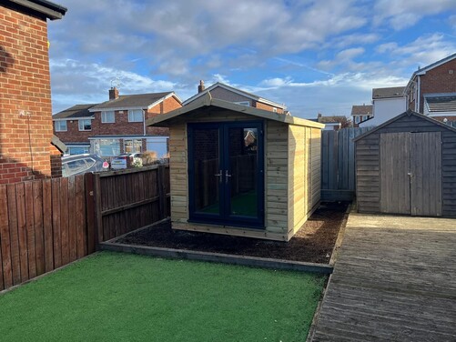 #PVC040 12x8 Apex Summer House