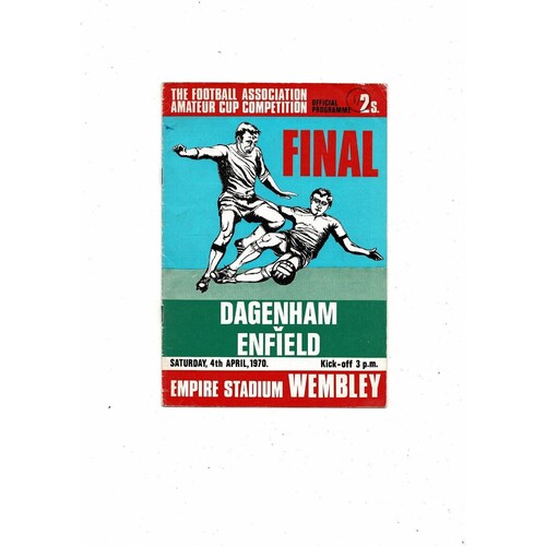 1970 Dagenham v Enfield Amateur Cup Final Football Programme