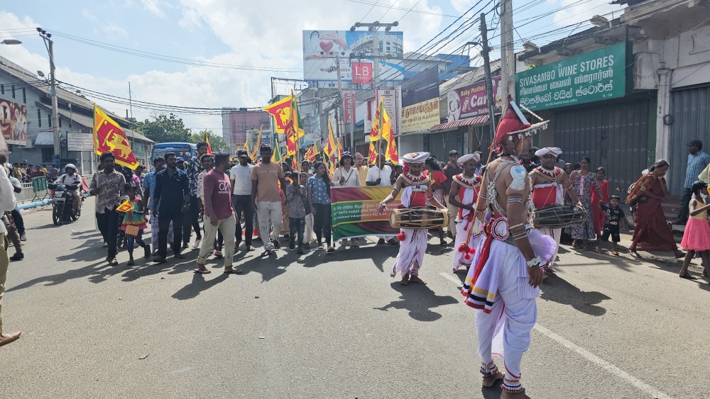 சுதந்திர தினமான நேற்று யாழ்ப்பாணத்தில் பேரணி