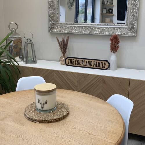 Personalised Oak Street Style Sign – 3D Wooden Home Decor Plaque