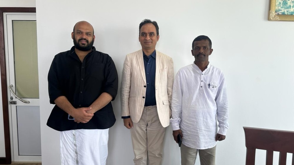 இரா சாணக்கியன் - சத்யஞ்சல் பாண்டே  சந்திப்பு