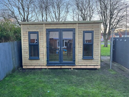 #PVC042 14x7 Pent Summer House