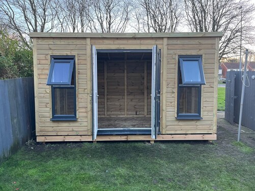 #PVC042 14x7 Pent Summer House