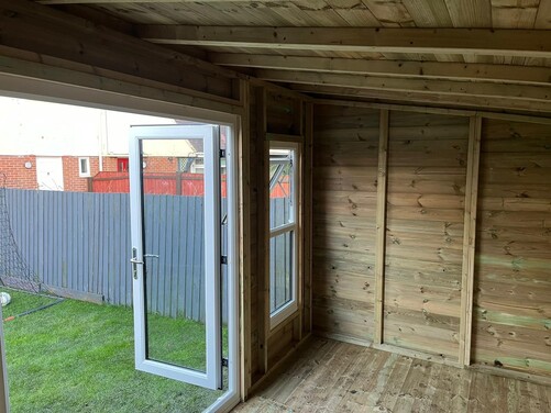 #PVC042 14x7 Pent Summer House