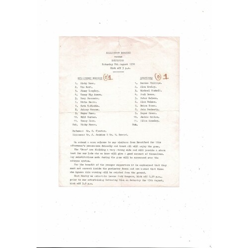 Barnsley v Manchester City Central League Football Programme 1984/85