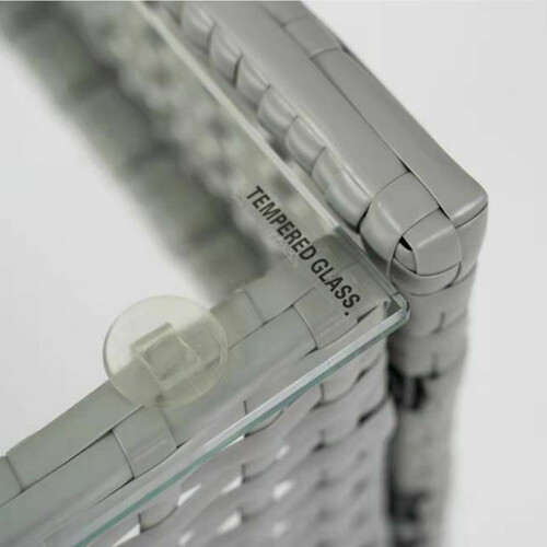 4pcs Rattan Outdoor Garden Furniture Sofa Set Table & Chairs (Roger Grey)