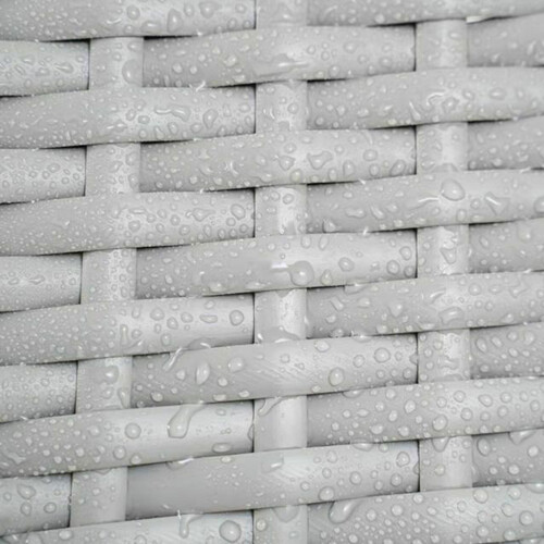 4pcs Rattan Outdoor Garden Furniture Sofa Set Table & Chairs (Roger Grey)