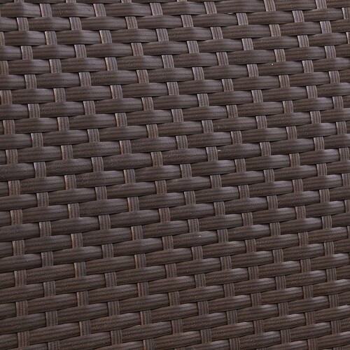 3pcs Rattan Outdoor Garden Furniture Sofa Set Table & Chairs (Rome Brown)