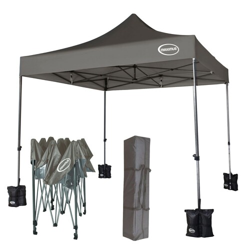 MAXIMUS HEAVY DUTY GAZEBO NO SIDES (GREY)
