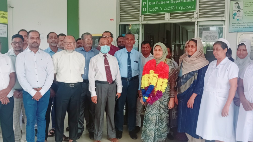 பிராந்திய சுகாதார பணிப்பாளர் சஹிலாவுக்கு வரவேற்பு