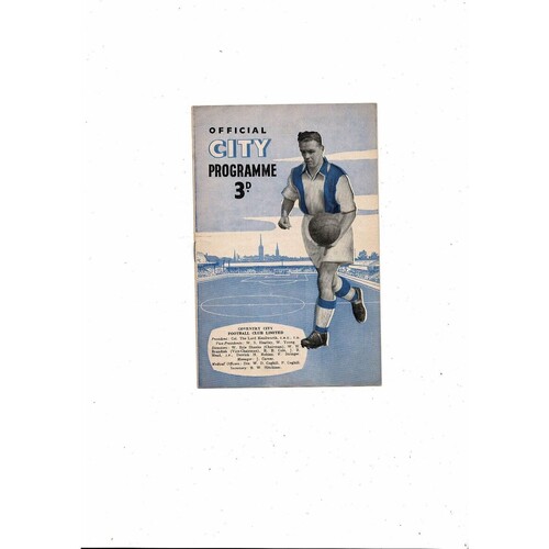 Coventry City Home Football Programmes