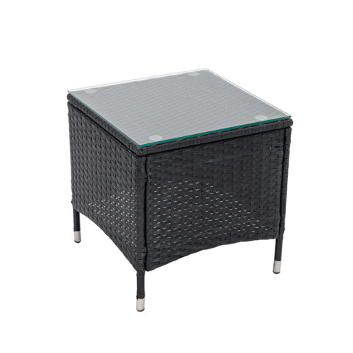 Sun Loungers Set Adjustable Rattan Garden Lounger Bed Recliner Outdoor (Venice Black)