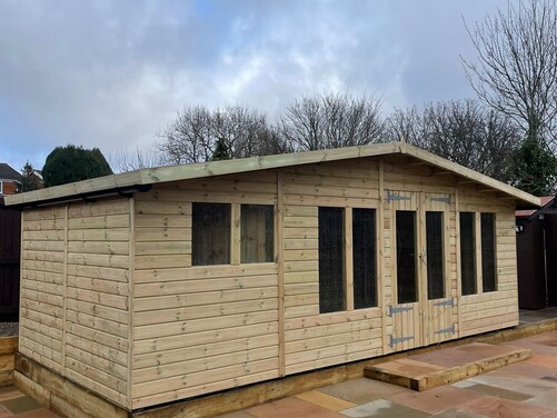 #SHA075 20x10 Apex Summer House