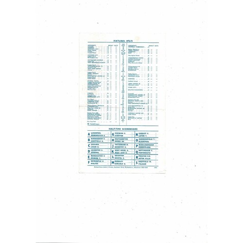 Manchester City v Sheffield Wedneday Central League Football Programme 1972/73