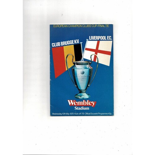 European Cup Final / Champions League Football Programmes