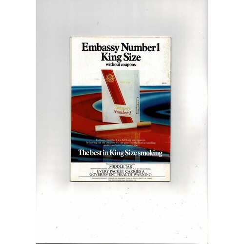 1977 Liverpool v Manchester United FA Cup Final Football Programme