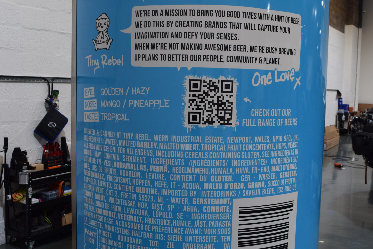 Concept Fabs - Tiny Rebel Can Photo Booth