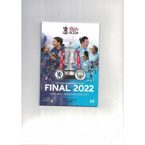 2022 Chelsea v Manchester City Women's FA Cup Final Football Programme