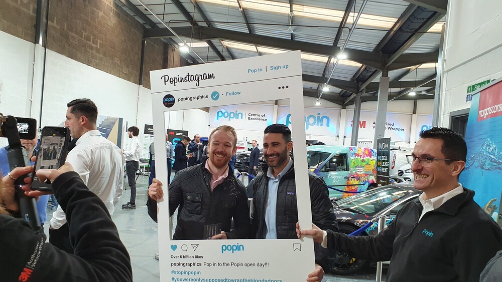 Guests at the Popin Graphics open day in 2020