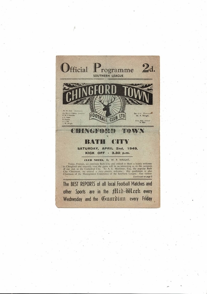 Many more Football Programmes listed today