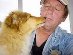 Photo of James Collins and his dog