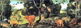 A Forest Fire by Piero di Cosimo