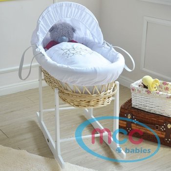 Natural wicker moses baskets 