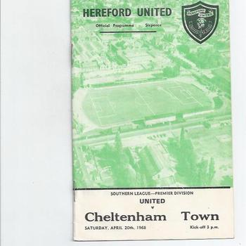 Hereford United Home Football Programmes
