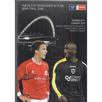 2008 Barnsley v Cardiff City FA Cup Semi Final Football Programme