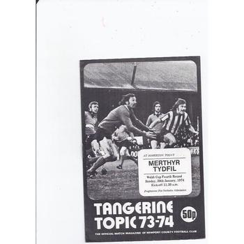 Welsh Cups. (All Cups) Football Programmes