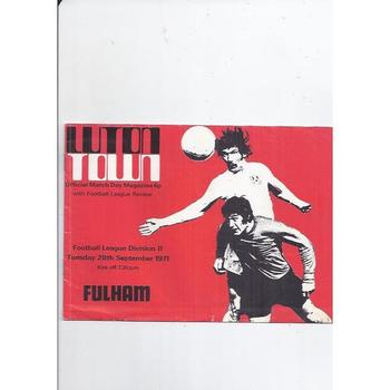 Fulham Away Football Programmes